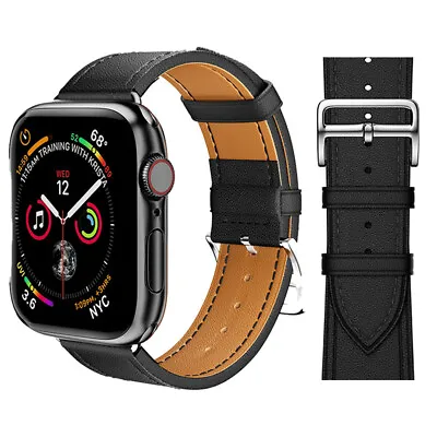 $10.99 • Buy Apple Watch IWatch Band Series 9 8 7 6 5 4 3 SE 45 44 41  Hermès Leather Strap