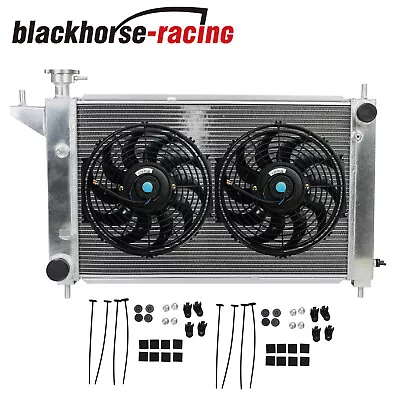 3row Aluminum Radiator+12 Slim Fan For 94-95 Ford Mustang Gt Gts Svt 3.8/5.0l Mt • $137.99