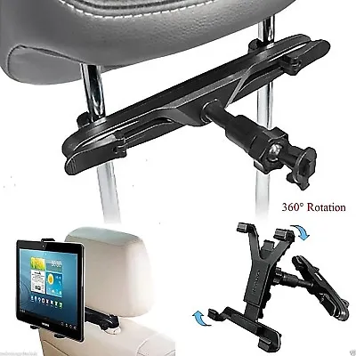 Universal In Car Back Seat Headrest Holder Mount Cradle For 7 To 11 Inch Tablets • £6.89