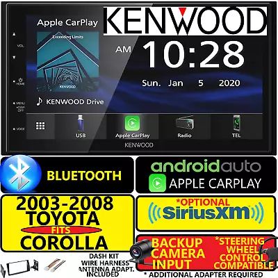 Fits 03-08 Toyota Corolla Nav Bluetooth Carplay Android Auto Car Radio Opt Xm • $730.32