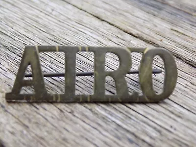 Vintage WWI WW2 A.I.R.O. ARMY IN INDIA RESERVE OF OFFICERS Shoulder Title. • $12.62