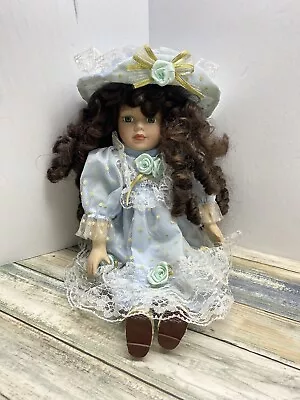 Vintage Collectible Genuine Porcelain Doll Large Size Fully Clothed With Hat • $35