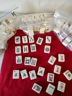 Mah Jong Replacement Tiles  Crafts Vintage Mint Mahjong Sold As Individual Tiles • $5