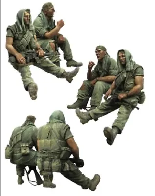 $16.19 • Buy 1/35 Resin Figure Model Kit US Marines Soldiers Vietnam War Unpainted Unassemble