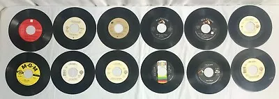 12 JUKEBOX HITS 45's Records Lot ZZ TOP STEWART VAN HALEN MACK 45s Lot #74 • $20.97