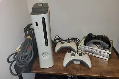 Microsoft Xbox 360 Pro System Bundle 60GB White Console • $89.99