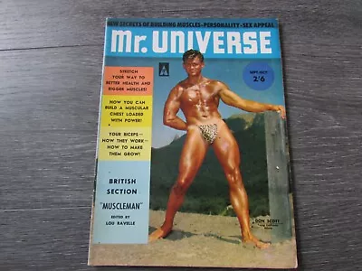 Mr Universe Body Building Magazine Don Scott Cover Sep / Oct 1960 Vol 2 No 13 • £14.99