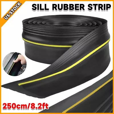 8ft Garage Door Floor Threshold Weather Seal Heavy Duty Rubber Draught Excluders • £10.20