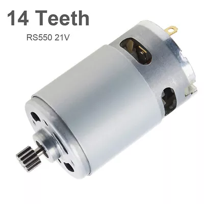 RS550 DC Motor 8.2mm 14 Teeth Gear Micro Motor 21V 28000RPM For Mini Saw RC Toys • $11.36