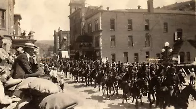 C.1920 Perry Iowa Area Civil War Parade Cavalry Theatre Haines Photo F2 • $57.50