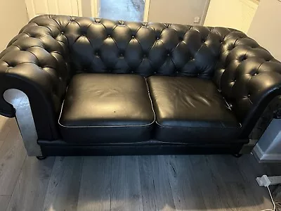 2x 2 Seater Chesterfield Sofas • £200