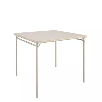 14696ANT1E Vinyl Top Folding Table 1-Pack Antique Linen • $70.06