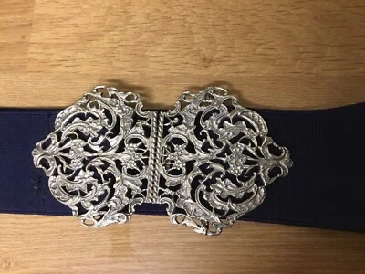 £17 • Buy Silver Plated Nurses Belt Buckle With Elastic Belt