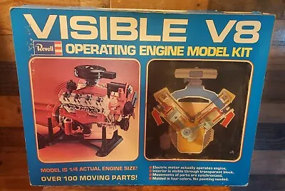 1978  VISIBLE V8  REVELL Model Kit HUGE STORE LIGHT-UP DISPLAY W/Moving Engine  • $399.99