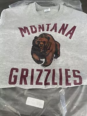 NEW Vtg Looking College Sz M Montana Grizzlies UM Gray Sweatshirt Team 🏀 ⚽️ 🏈 • $12.95