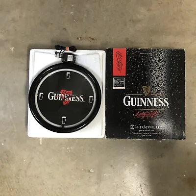 Guinness Beer White Neon Wall Clock Pub Bar Man Cave Decor Sign 11 1/2  • $55