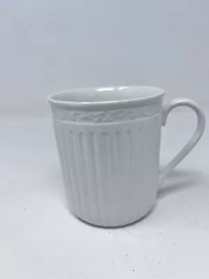Mikasa ITALIAN COUNTRYSIDE DD900 Coffee Mug Tea Cup Cream Scroll Ribbed • $8.99