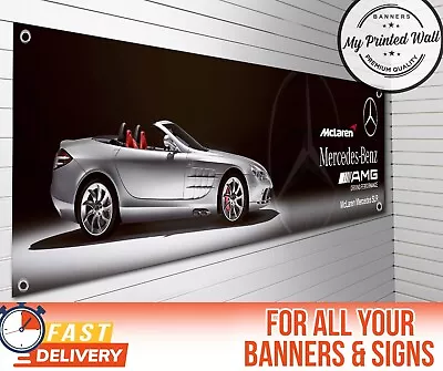 McLaren Mercedes SLR Banner For WORKSHOP Garage SIGN Showroom • $20.84