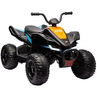 Kids Quad Bike McLaren MCL 35 Liveries 12V With Slow Start - Black • £156.99