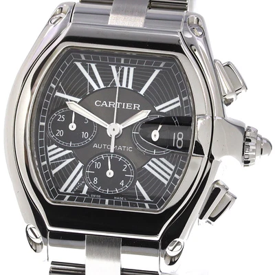 $4503.30 • Buy CARTIER Roadster W62020X6 Chronograph Black Dial Automatic Men's Watch_733450