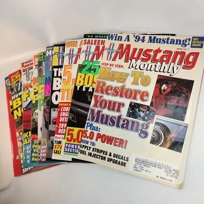 Mustang Monthly Magazine Lot (10) 1993 1994 • $29.90