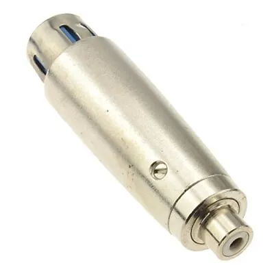 XLR 3 Pin Female To RCA Phono Mono Socket Bi Directional Adapter • £3.54