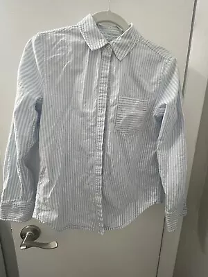 Vineyard Vines Women Cotton Long Sleeve Striped Button Down Shirt Size 0 • $8