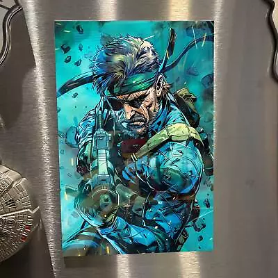 Metal Gear Solid Snake Wall Decor Gaming Art Metal Print Gamer Room Decor • $14.99