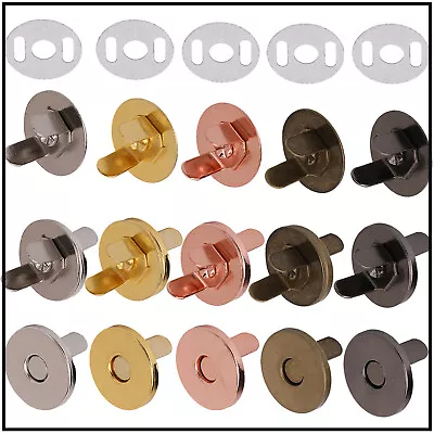 Magnetic Snap Clasp Buttons DIY For Closures Coat Jacket Clothing Purses 2-50pcs • £3.85