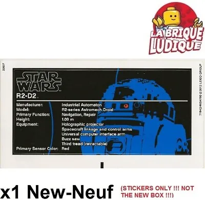 LEGO 1x Decal Sticker Star Wars 10225 R2D2 R2 D2 Droid Robot New • $38.07