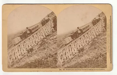 Mt Washington Cog Railway Trains - Signage - Jacob's Ladder - White Mountains • $12.95