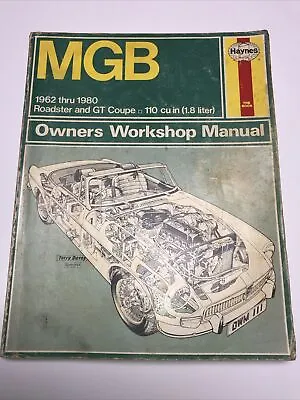 Haynes Manual Mgb 1962 Through 1980 - Owners Workshop Manual • $21.97