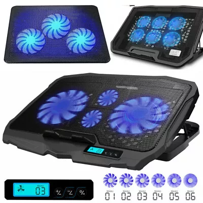 Fans Laptop Cooler Base 12-17  Notebook Cooling Pad Stand With Dual USB Port • $21.99