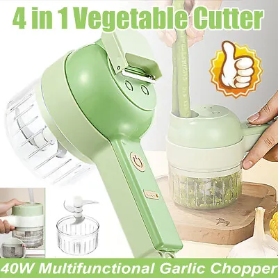 Electric Garlic Chopper Crusher Food Vegetable Cutter Mincer Grinder Blender USB • $17.89