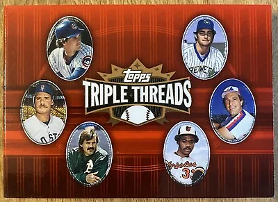 Baseball Hall Of Famers 2007 Topps Triple Threads Game Used Booklet 20/36 HOF • $249.99