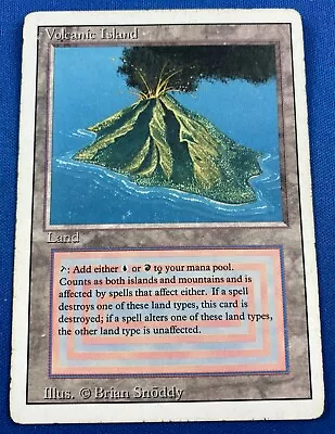 Magic The Gathering MTG Volcanic Island Revised Heavily Played HP • $475.54