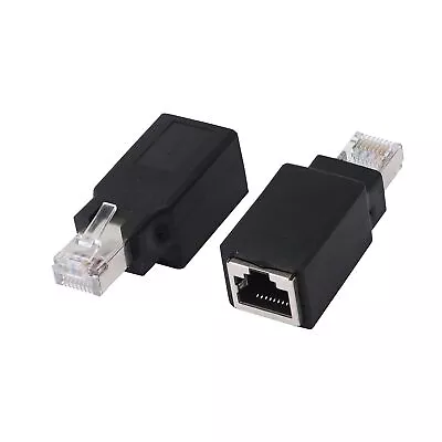 Rj45 Ethernet Lan Male To Female Cat5 / Cat5E / Cat6 Crossover Adapter(2-Pack) • $19.99