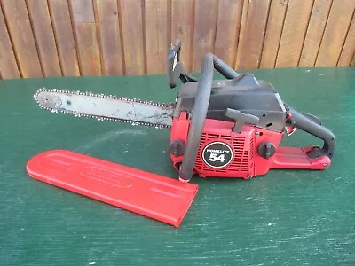 Vintage HOMELITE 54 Chainsaw Chain Saw With 15  Bar With Log Spike • $99.99