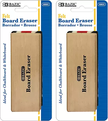 Chalkboard Eraser Wood Felt Blackboard Whiteboard Erasers Cleaner Dustless Dust • $8.81