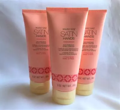 LOT/3 Mary Kay Satin Hands NOURISHING SHEA HAND CREAM Citrus Rose • $34.49