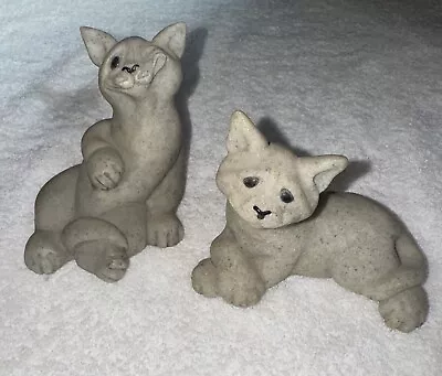 Vintage Quarry Critters Cadbury The Cat 2001 Carla 2000 Retired Lot Of 2  (Y) • $24.96