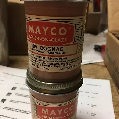 Mayco Brush-On Glaze Vintage 4 OZ.  129 Cognac • $3.99