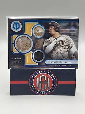2024 Topps Tribute Manny Machado Blue Triple Relic Patch /150 Padres AC (2) • $0.99