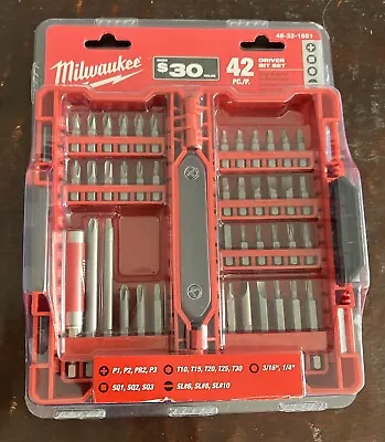 Milwaukee 48-32-1551 42 Piece Heavy Duty Premium Grade S2 Steel Driver Bit Set • $21