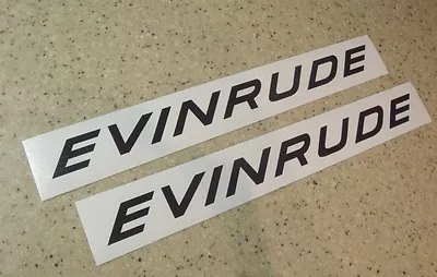 Evinrude Vintage Outboard Motor Decal 10  2-PK FREE SHIP + FREE Bass Fish Decal! • $10