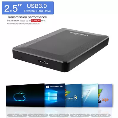 Office Backup Disk External Hard Drive Data Storage Laptop PC HDD For WIN MAC • £14.24