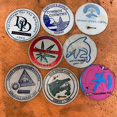 Lot Of 8 Classic Pogs Hawaii / Milk Caps From 1990s Hawaiian • $6.75