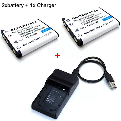 Battery / Charger For LI-40B 42B Olympus Tough TG-310 TG-320 LS-20 LS-20M VH-210 • $20.99