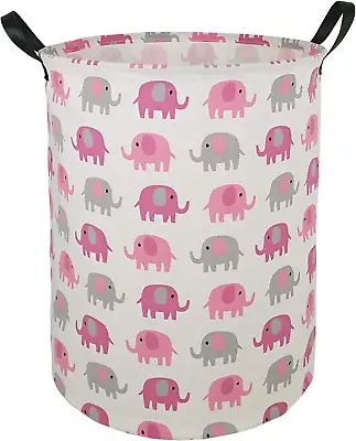 19.7 Laundry Hamper Toys Box Storage Bins Canvas Waterproof Collapsible Clothes  • £24.23