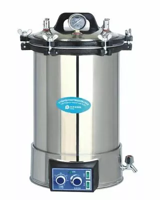 24L Dental Medical High Pressure Autoclave Steam Sterilizer Stainless Steel NEW • £499.19